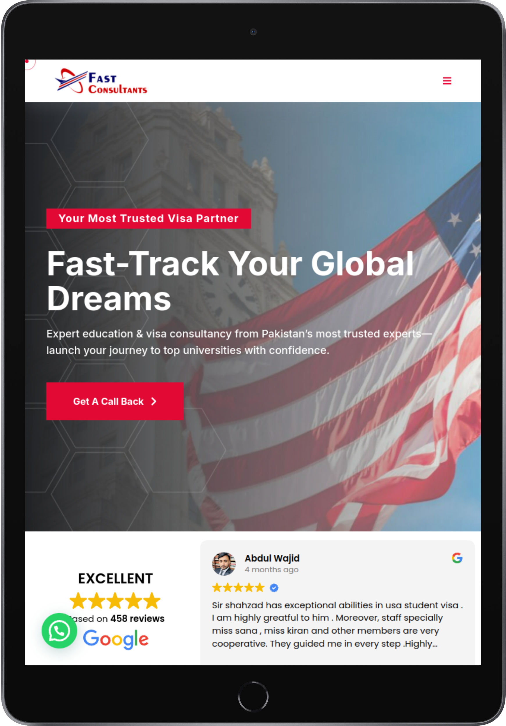 Fast Consultants - Pakistan's Best Study Visa Consultant for USA